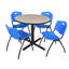 Table de salle à manger Neyland Cain-32520549-32520553-32520557