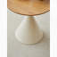 TABLE RONDE BLANC + BOIS
