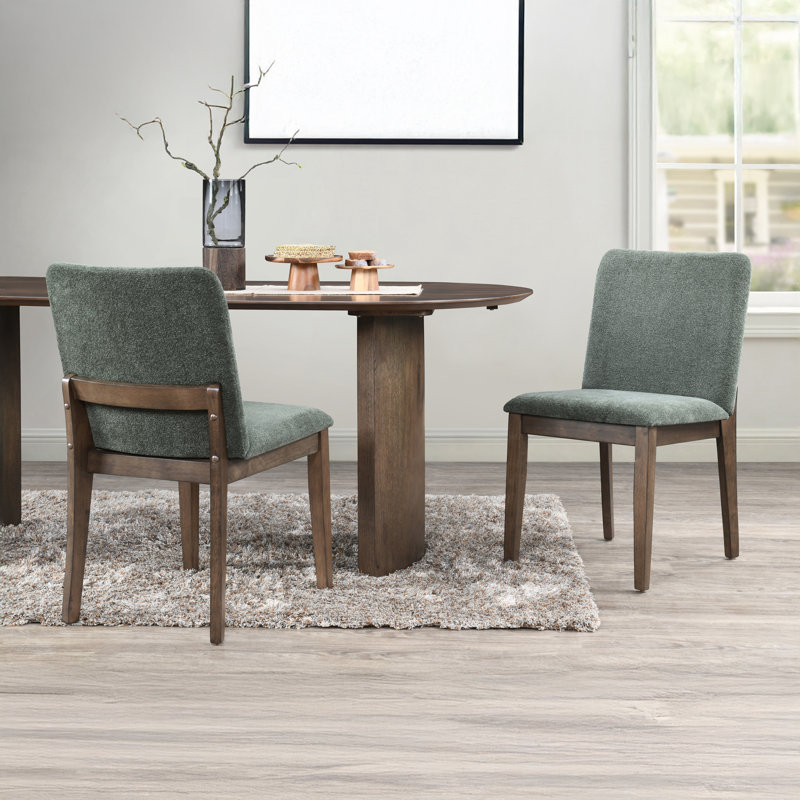 Chaise rembourrée Darrah, Vert