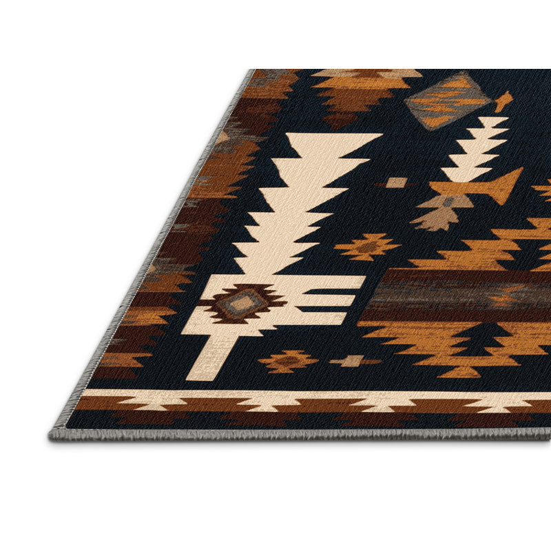 Tapis lavable Skull and Bones Southwestern, Rectangulaire 3 pi x 5 pi