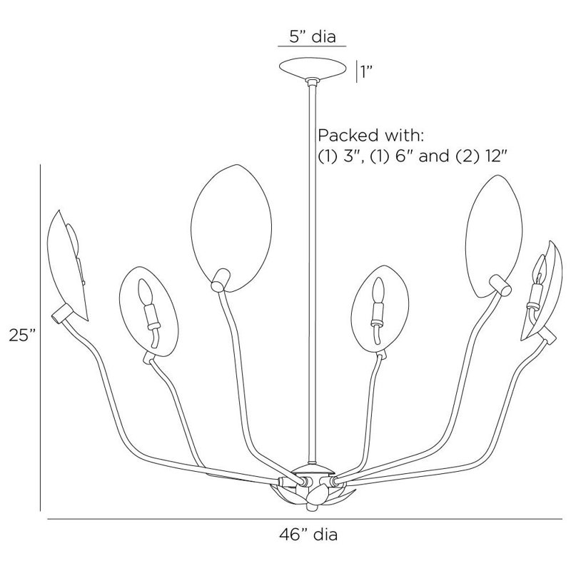 Flores 6 - Light Chandelier