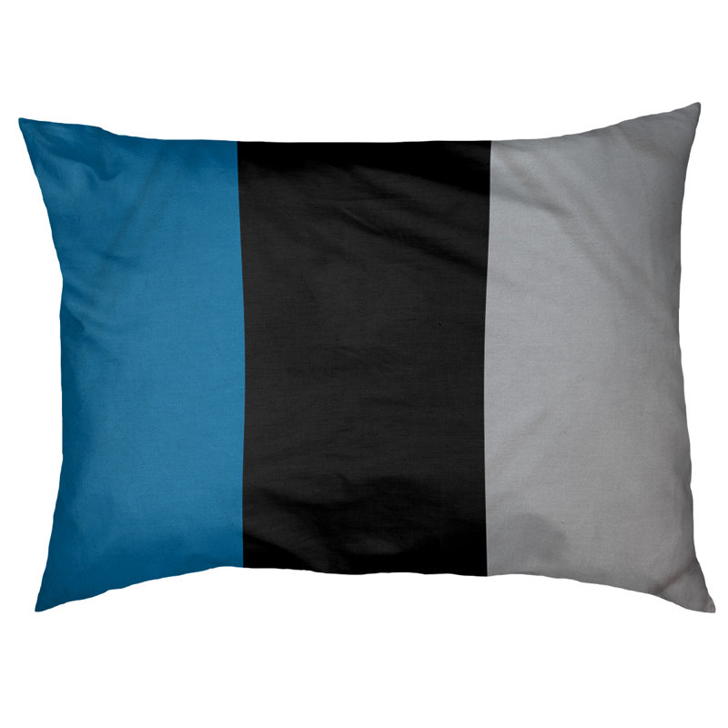 Oreiller Oklahoma, Très grand (l 50 po x P 40 po x H 7 po), Bleu / noir / argent