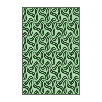 Tapis vert / noir