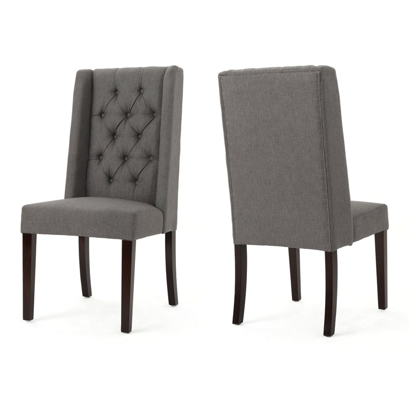 Dining Chair [Set Of 2 Pcs], Dark Gray