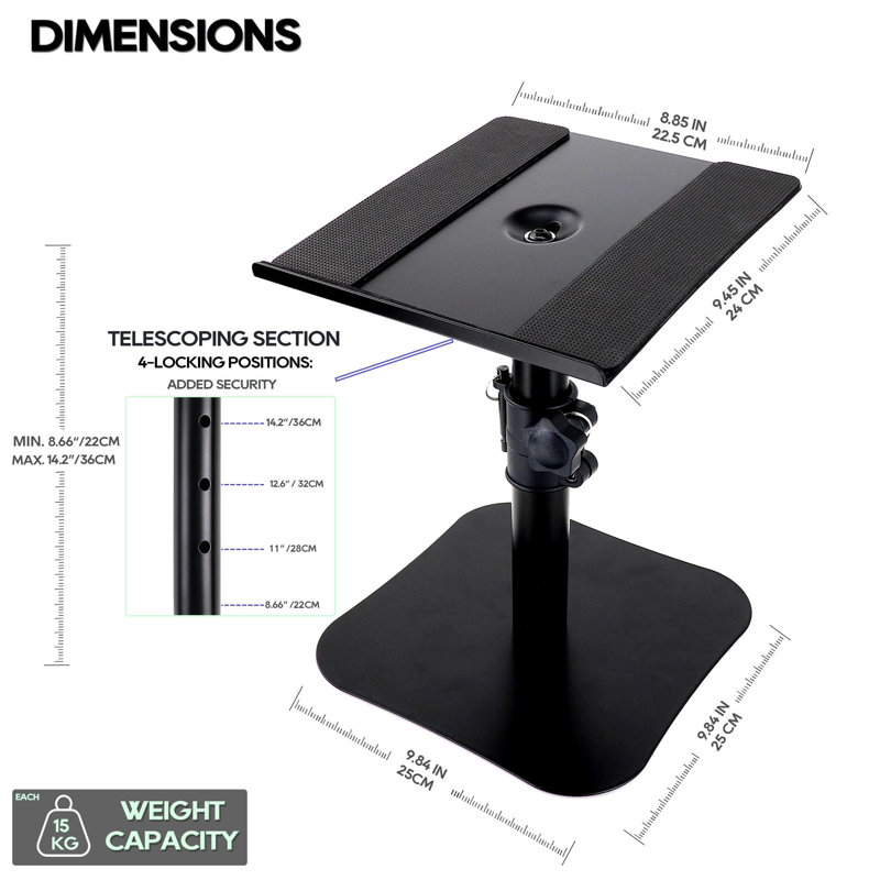 Desktop Speaker Stand Pair