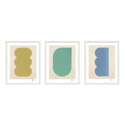 Keyhole 4-6. Set Of 3 Painting by Lee Lessem