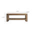 Table basse en bois avec tablette