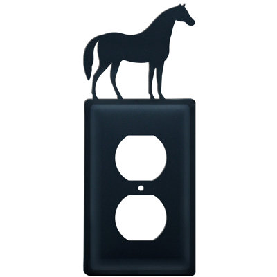 Horse 2-Gang Duplex Outlet Wall Plate