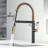 Edison Pro 20" H 1-handle Pull-Down 3-Function Sprayer Kitchen Faucet-93689083