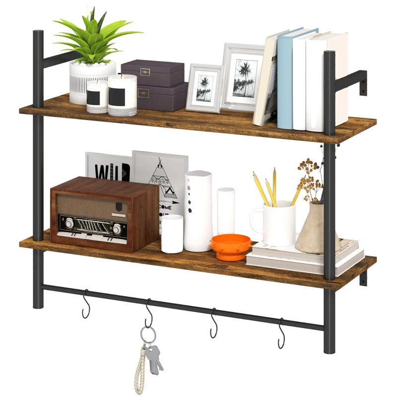 Irregular Floating Shelf, 65 cm H x 80 cm L x 24 cm D