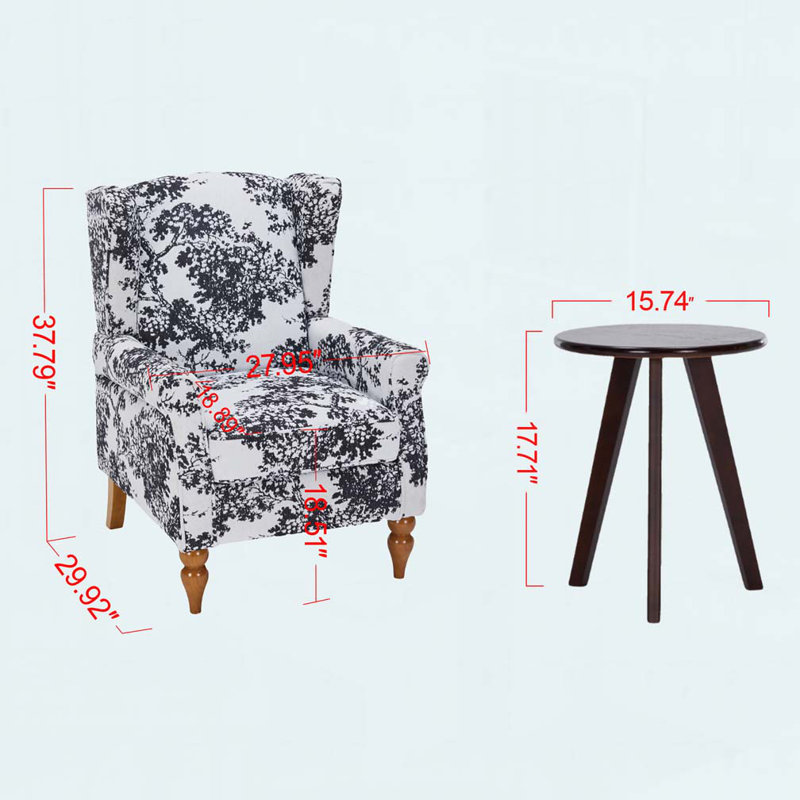 Fauteuil d'appoint à dossier haut