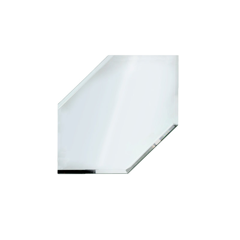 Miroir biseauté transparent 4 "F 4, 4" H x 4" W