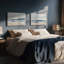 Ensemble de 2 toiles tendres bord de mer, cadre noir, 32 po x 48 po-2135160081-2135160083
