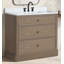 Meuble-lavabo en chêne fumé 36 po Jane