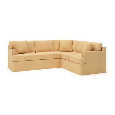 Conradina 2-Piece Slipcovered Sectional by Birch Lane