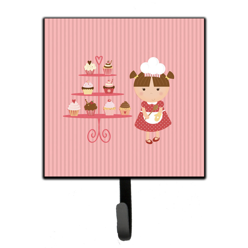Organisateur de clés murales petits gâteaux baker brunette avec crochets clés Lilath