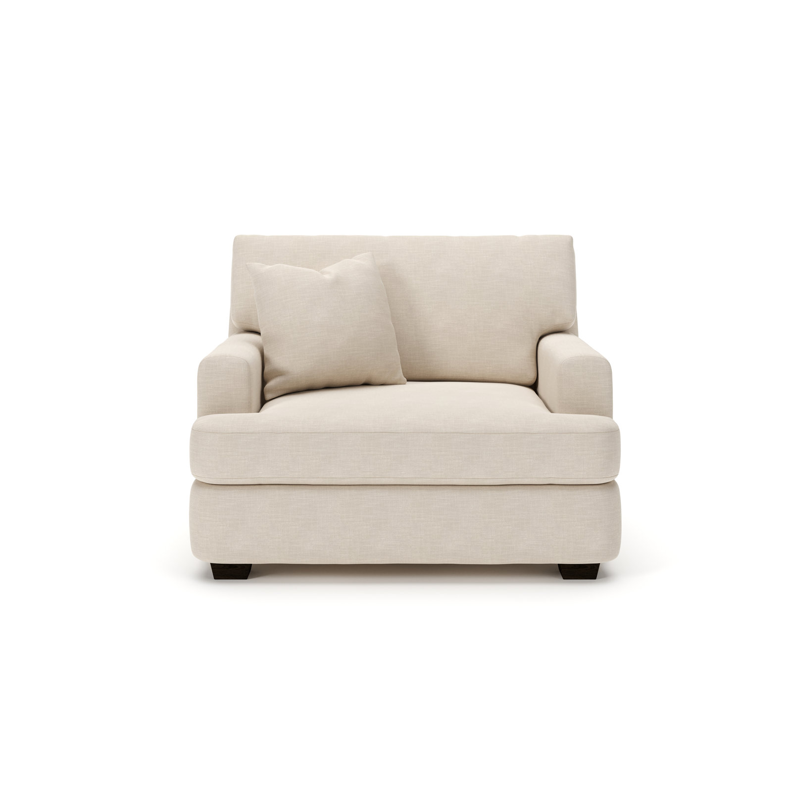 Emilio Upholstered Armchair, Macc Gray Textured Linen