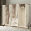 Cleverton 6 Door 3 Drawer Wardrobe with Mirror-121039467