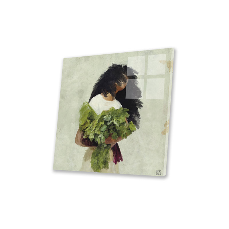 Bouquet de verts, impression sur verre acrylique