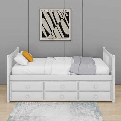 Twin Size Daybed With Drawers And Trundle