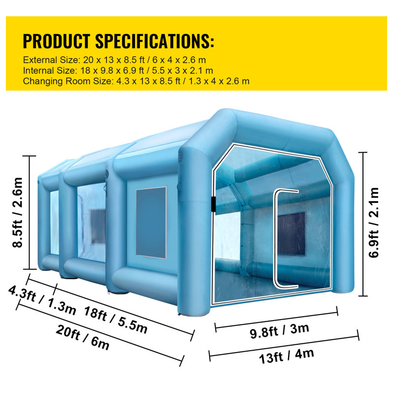 Inflatable Paint Booth, Spray Paint Booth, Powerful