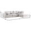 Canapé modulaire réversible de 119 po avec repose-pieds Burrows-1411642962