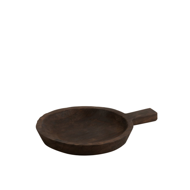Illinois Wood Decorative Plate, 4.5cm H x 43cm W x 33cm D, Dark Brown