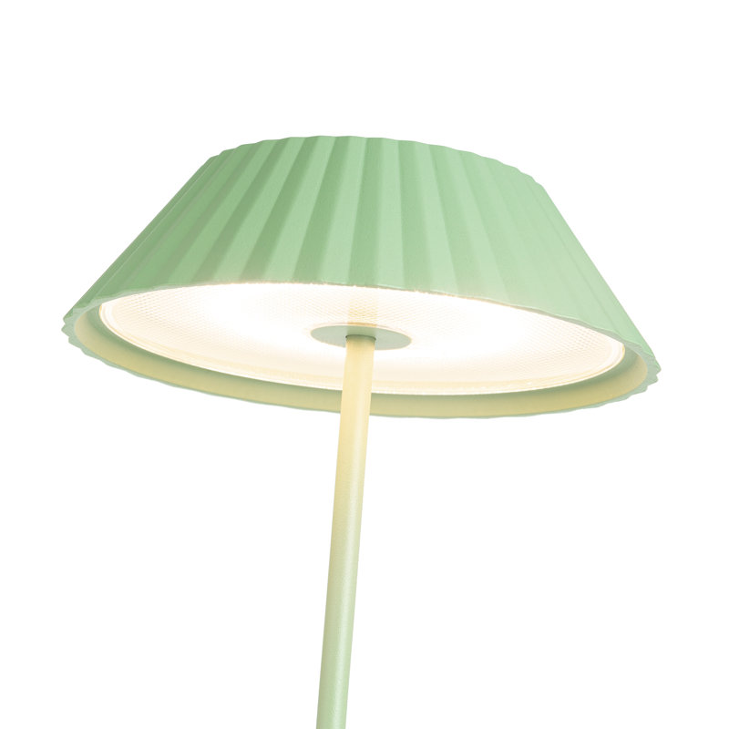 Pela 6-In LED Table Lamp, Sage Green