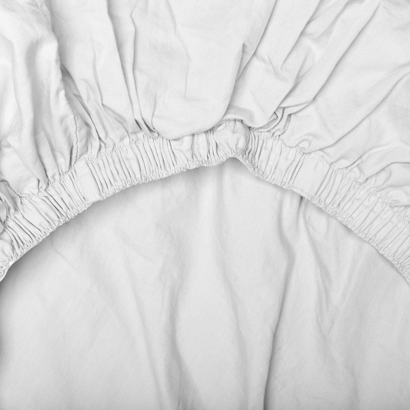 4-Piece Bed Sheet Set | Bright White | Cotton Rich Bed Sheet Set | Full Size | Anti-Microbial, Bright White