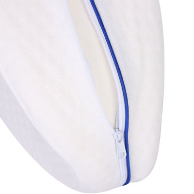 Heart Shaped Leg Pillow Memory Foam Breathable Pressure Fatigue Pain Relief for Back Knee Support