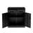 Black Metal Storage Cabinet with Lock and Two Drawers, 31.5" Office Organizer with Adjustable Shelf