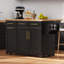Versatile Kitchen Island With Pull-Out Organizers, Drop Leaf, And Multiple Storage Solutions For Enhanced Cooking Convenience.-1498101369