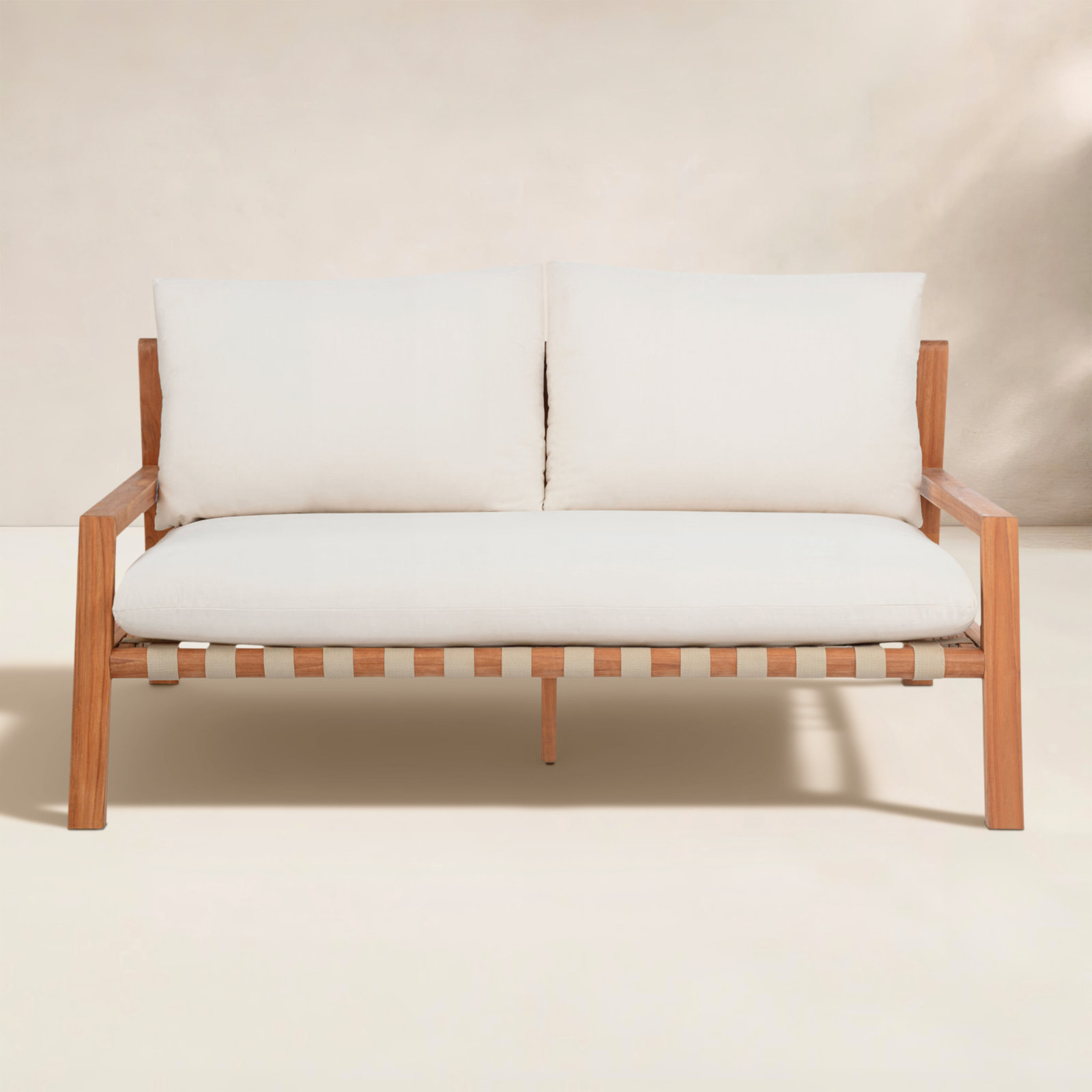 Charlotte 61" Teak Garden Bench with Sunbrella®