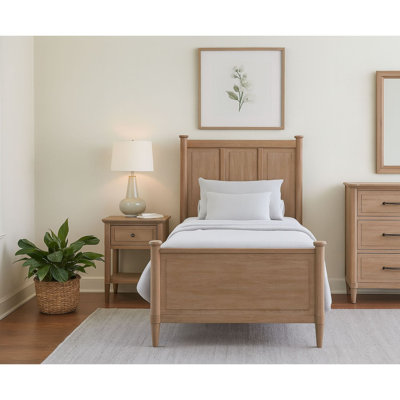 Mindi Veneer Twin Bed W/O Trundle