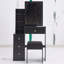 Petit meuble-lavabo 29,2 po avec tabouret de chevet et tabouret rembourré-1258789143
