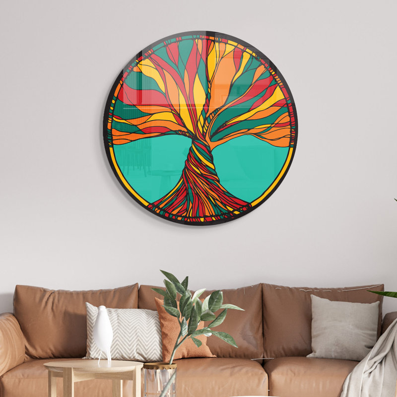 Peinture décorative en verre trempé