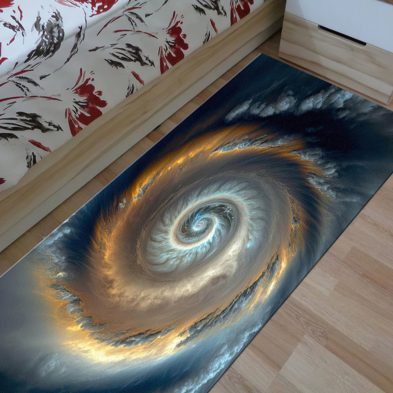 Tapis à motifs floraux à poils doux avec un design chic et élégant pour un décor intérieur confortable et invitant