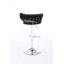 Ensemble de 2 tabourets de bar à hauteur réglable avec repose-pieds chromé, base pivotante et revêtement en velours pour plus de confort et de style-1119992626