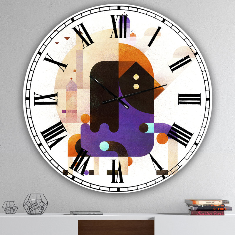 Grande horloge murale Mid-Century, Moyen
