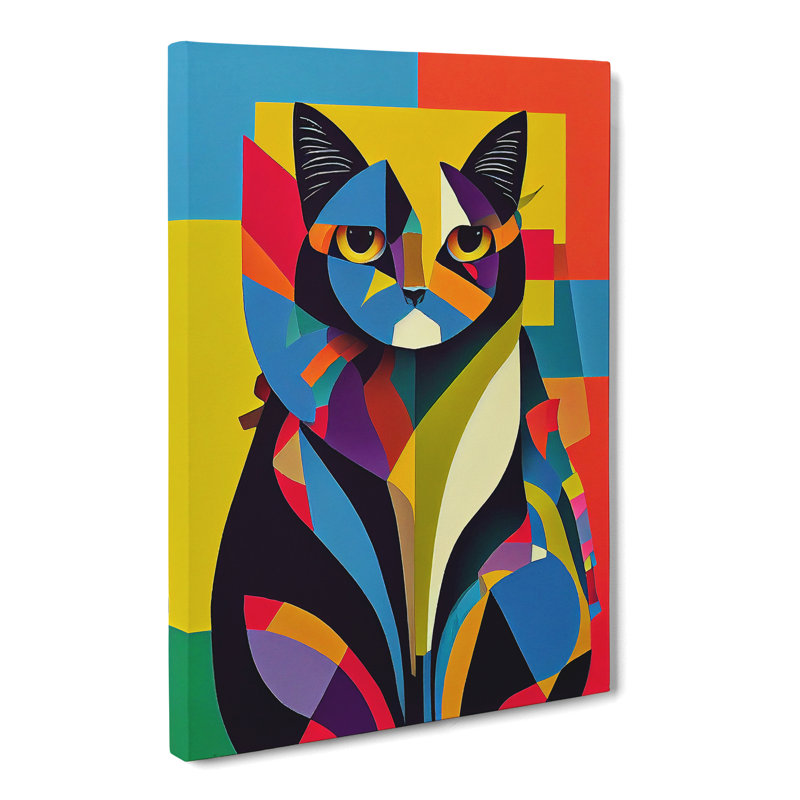 Cat Cubism Vol.1 - Wrapped Canvas, 76cm H x 50cm W x 3cm D