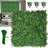 Artificial Grass Wall Panel,10"X 10"(8P) 4-Layer Leaf UV-Anti Gr...