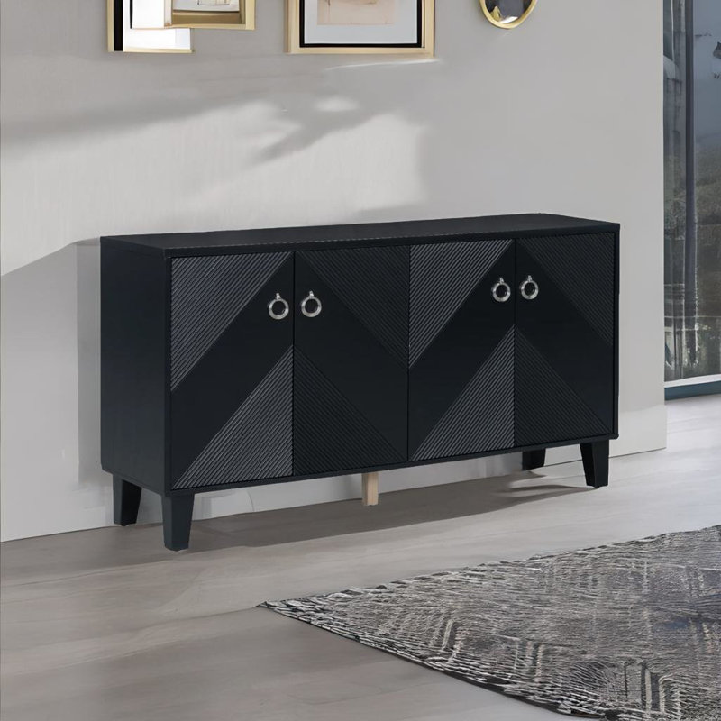 Armoire d'appoint Macadams, Noir