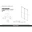 Porte de baignoire coulissante double sans cadre Fine Fixtures 60 po x 66 po, chrome poli-121359352