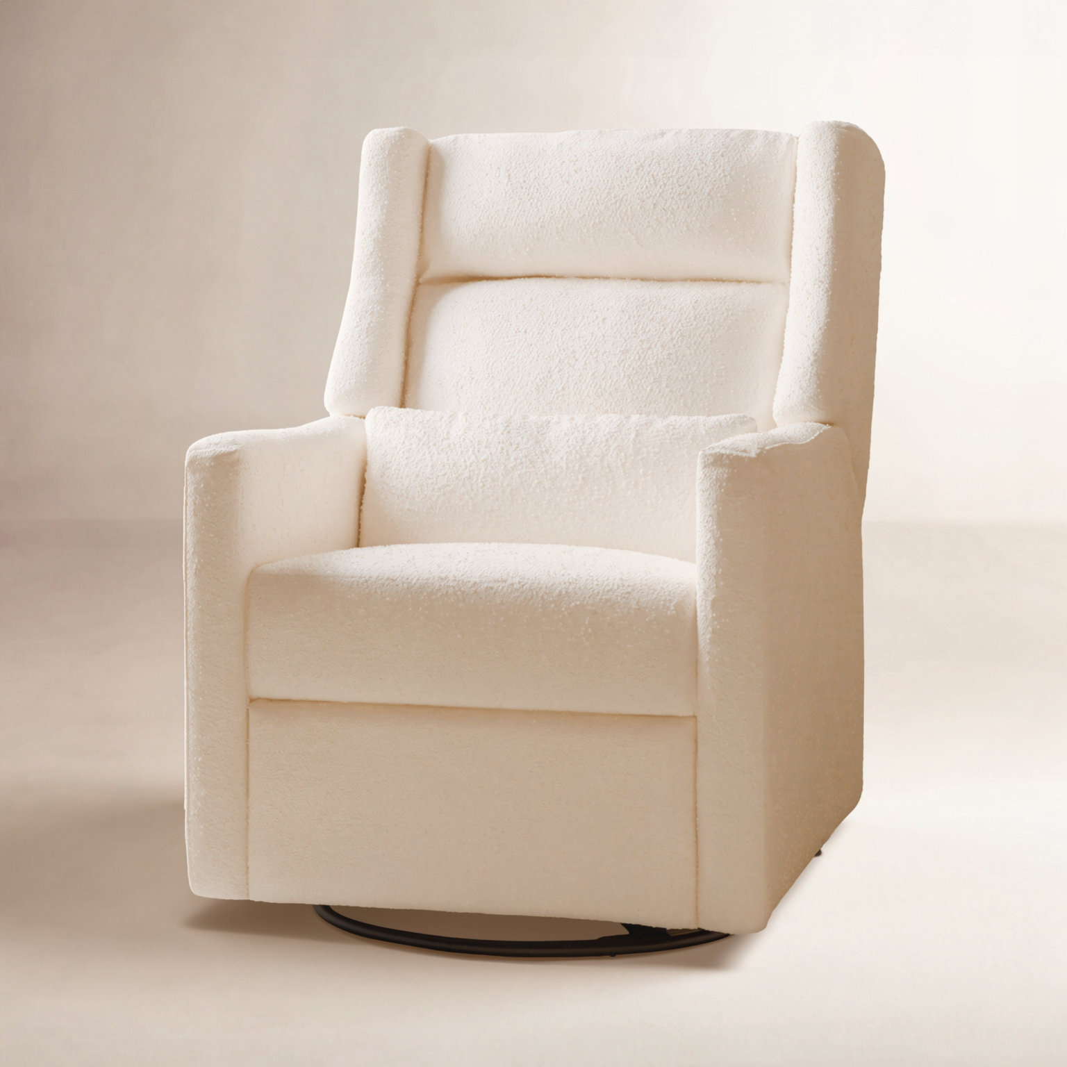 Kiwi Swivel Glider, Performance Ivory Boucle