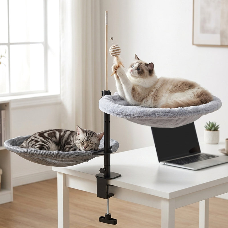 Cat Desk Bed Hammock, 2-Tier