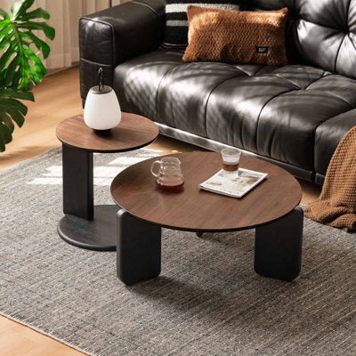 American Walnut Nesting Coffee Table Set