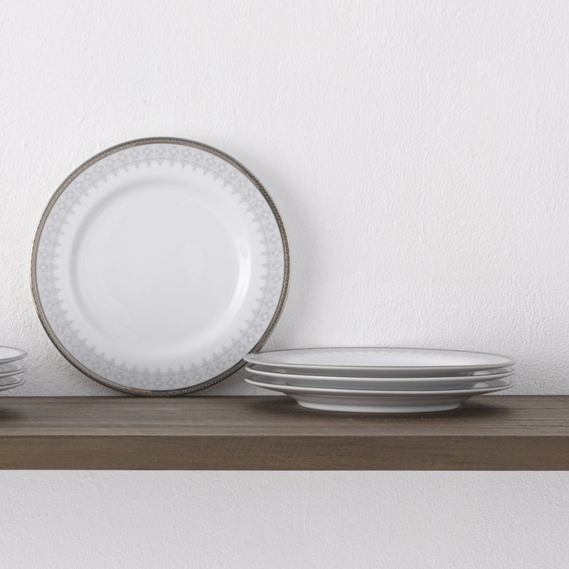 Noritake Silver Colonnade Bread & Butter/Appetizer Plates, 6-1/2"