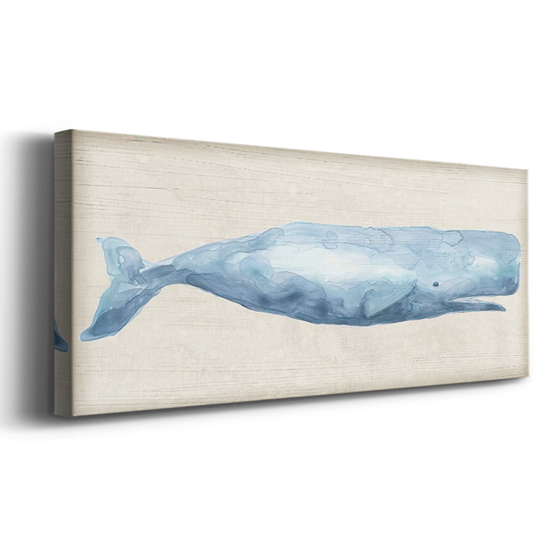 " Rustic Whale I ", 8" H x 20" W x 1.5" D