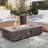 56 in. Rectangular Magnesium Oxide Outdoor Fire Pit Table with Tank Cover and Rain Cover-612352341