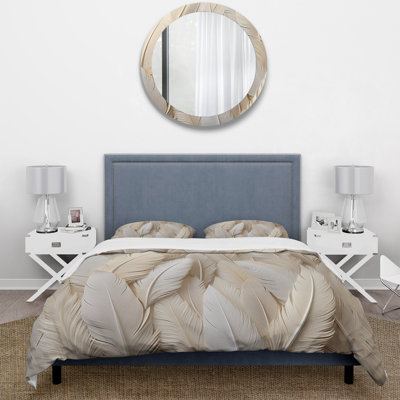 Feathery Plumes - Feathers Duvet Cover Set